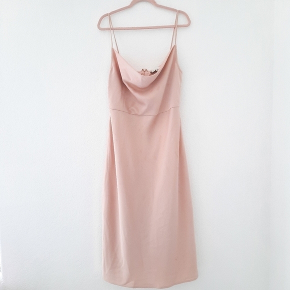 Anthropologie BHLDN Sachin & Babi Cali Sand Dune Charmeuse Midi Dress 16W - Picture 2 of 7